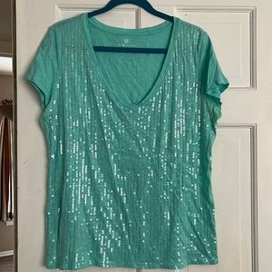 Sequined blouse